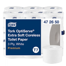 Tork OptiServe extra puha mag nélküli vécépapír T7, 3 rétegű, fehér, 18 tekercs, 550 lap