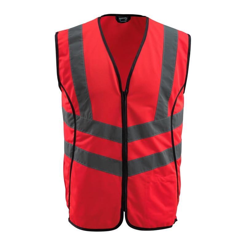 MASCOT® Wingate közlekedési mellény, hi-vis piros