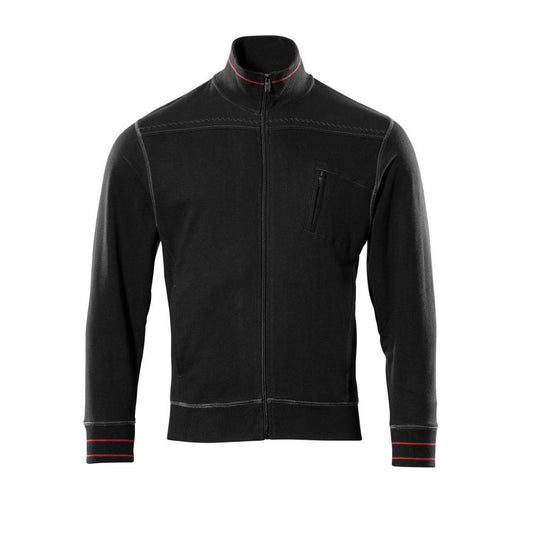 MASCOT® Chania pulóver cipzárral, fekete