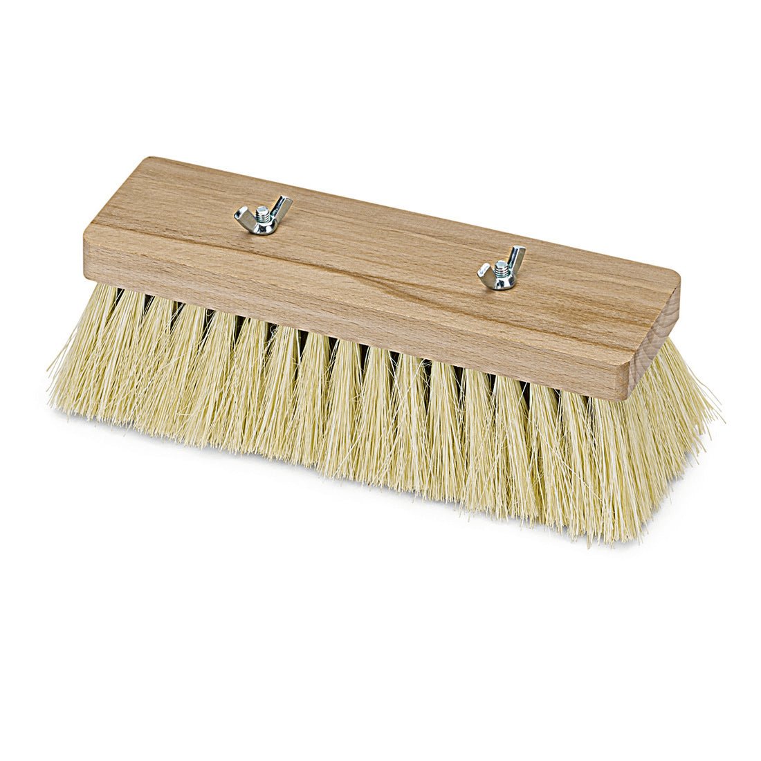 A Nölle Profi Brush bitumen kefe, 23 cm hőálló természetes szálakból a Nölle Profi Brush kefe- és ecsettechnika e.K. fából készült blokkal és két fémcsavarral rendelkezik, szárnyas anyákkal a nyél rögzítéséhez.
