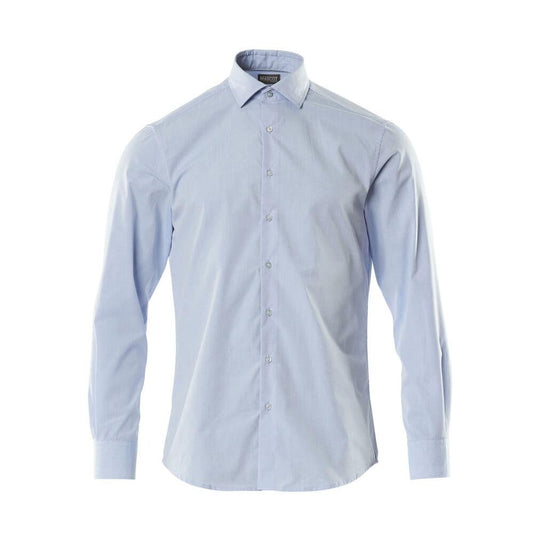 Poplin ing, modern fazon, világoskék