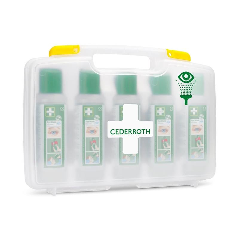 A Cederroth szemöblítő (5x500ml) az Orkla Wound Care AB hordozható tokjában (REF 7255 cserélje ki) praktikus, mobil szemöblítő megoldás minden munkakörnyezethez. A csomag 1 darabot tartalmaz.