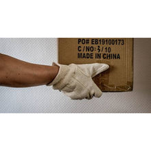 NITRAS pamut jersey kesztyű, természetes pamut jersey | Csomag (12 pár)