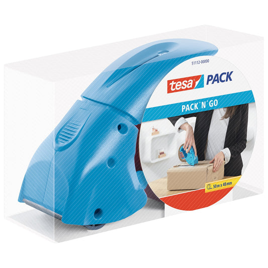 tesapack tekercseltapasz-adagoló „Pack' n' Go”, kék
