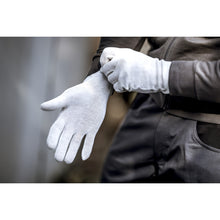 NITRAS pamut jersey kesztyű, természetes pamut jersey | Csomag (12 pár)