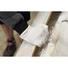 NITRAS pamutdzsörzé kesztyű, fehér, OEKO-TEX pamutdzsörzé | Csomag (12 pár)