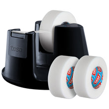 tesafilm asztali tekercsnyitó compact + 3 tekercs Invisible, fekete