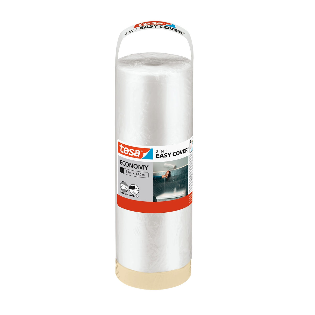 tesa Easy Cover Economy Refill Malerband, L, 33 m x 1,4 m
