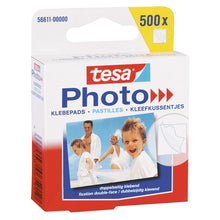 tesa Photo ragasztókorongok, fehér, kétoldalas ragasztóval, 500 darab