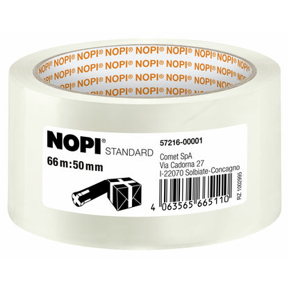 tesa NOPI STANDARD, 66 m × 50 mm, átlátszó