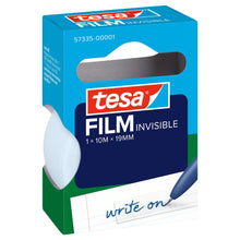 tesafilm INVISIBLE, matt fehér, akasztható hajtogatott dobozban, 10 m x 19 mm