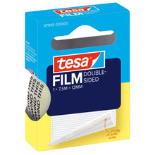 tesafilm DOUBLE-SIDED, átlátszó, függeszthető hajtogatott dobozban, 7,5 m x 12 mm