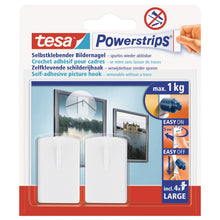 tesa Powerstrips képakasztó, fehér