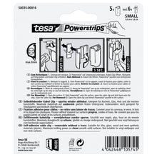 tesa Powerstrips kábelrögzítő, fehér