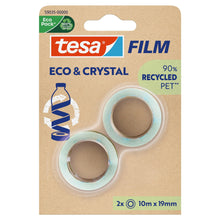 tesafilm Eco & Crystal, átlátszó, buborékcsomagolásban, 10 m x 19 mm