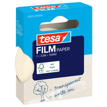 tesafilm PAPER, átlátszó, függesztett hajtogatott dobozban, 33 m x 19 mm