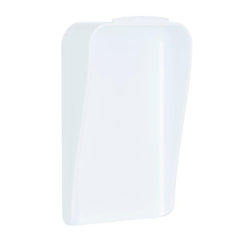 A 3M Deutschland GmbH Command™ vászonakasztója egy fehér, téglalap alakú műanyag tartály lekerekített élekkel és enyhén ívelt elülső résszel, amely egy egyszerű fehér háttéren van ábrázolva.