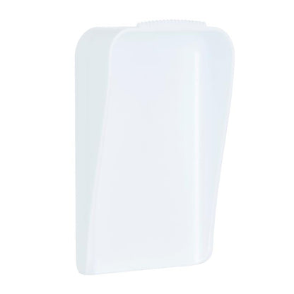 A 3M Deutschland GmbH Command™ vászonakasztója egy fehér, téglalap alakú műanyag tartály lekerekített élekkel és enyhén ívelt elülső résszel, amely egy egyszerű fehér háttéren van ábrázolva.