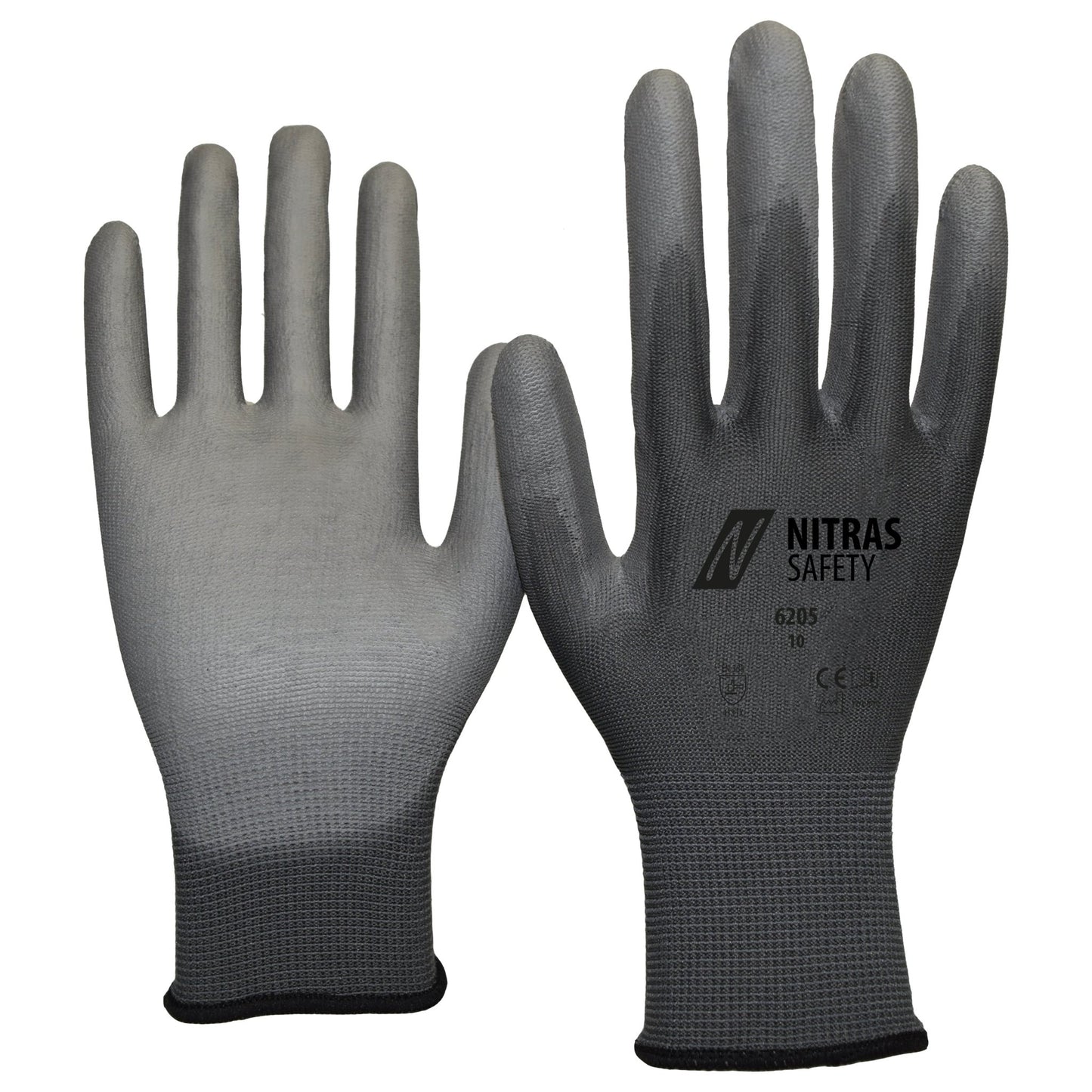 NITRAS nylon kesztyű, szürke