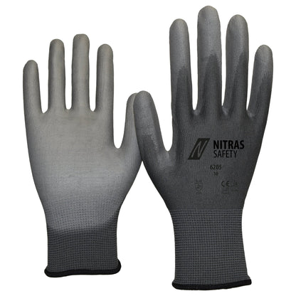 NITRAS nylon kesztyű, szürke