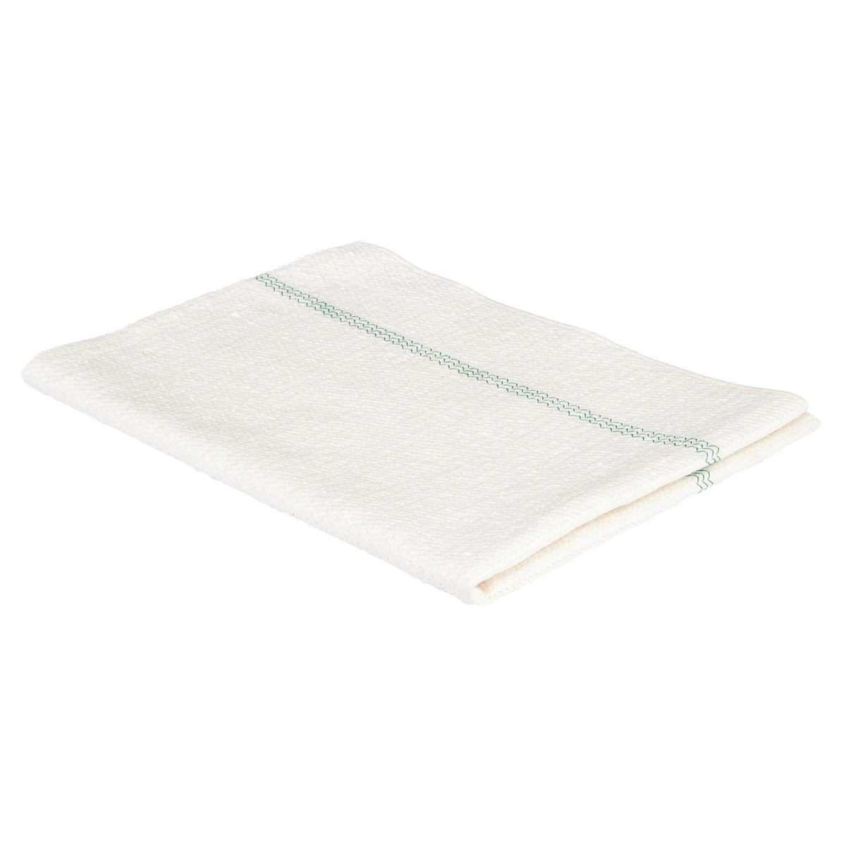 Sito Bodentuch Effekt ca. 250g/m², weiß mit grünem Streifen 500 x 600 mm