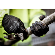 NITRAS ESD 3D CUT F, vágásvédő kesztyű, fekete