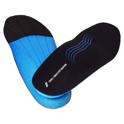NITRAS ERGO STEP MEDIUM, félig ortopéd talpbetét, fekete/kék