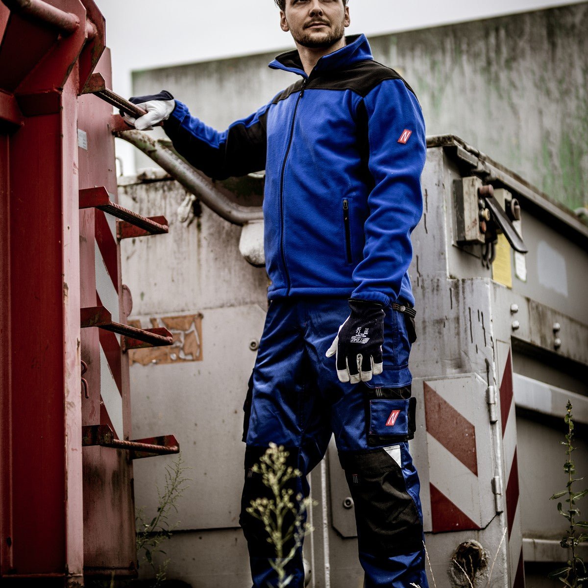 NITRAS MOTION TEX PLUS, polár kabát, királykék / fekete