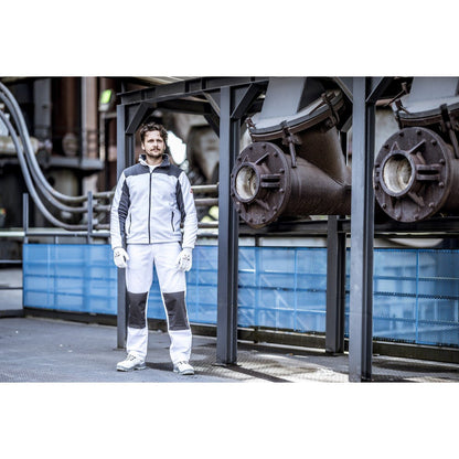 NITRAS MOTION TEX PLUS, polár kabát, fehér/szürke