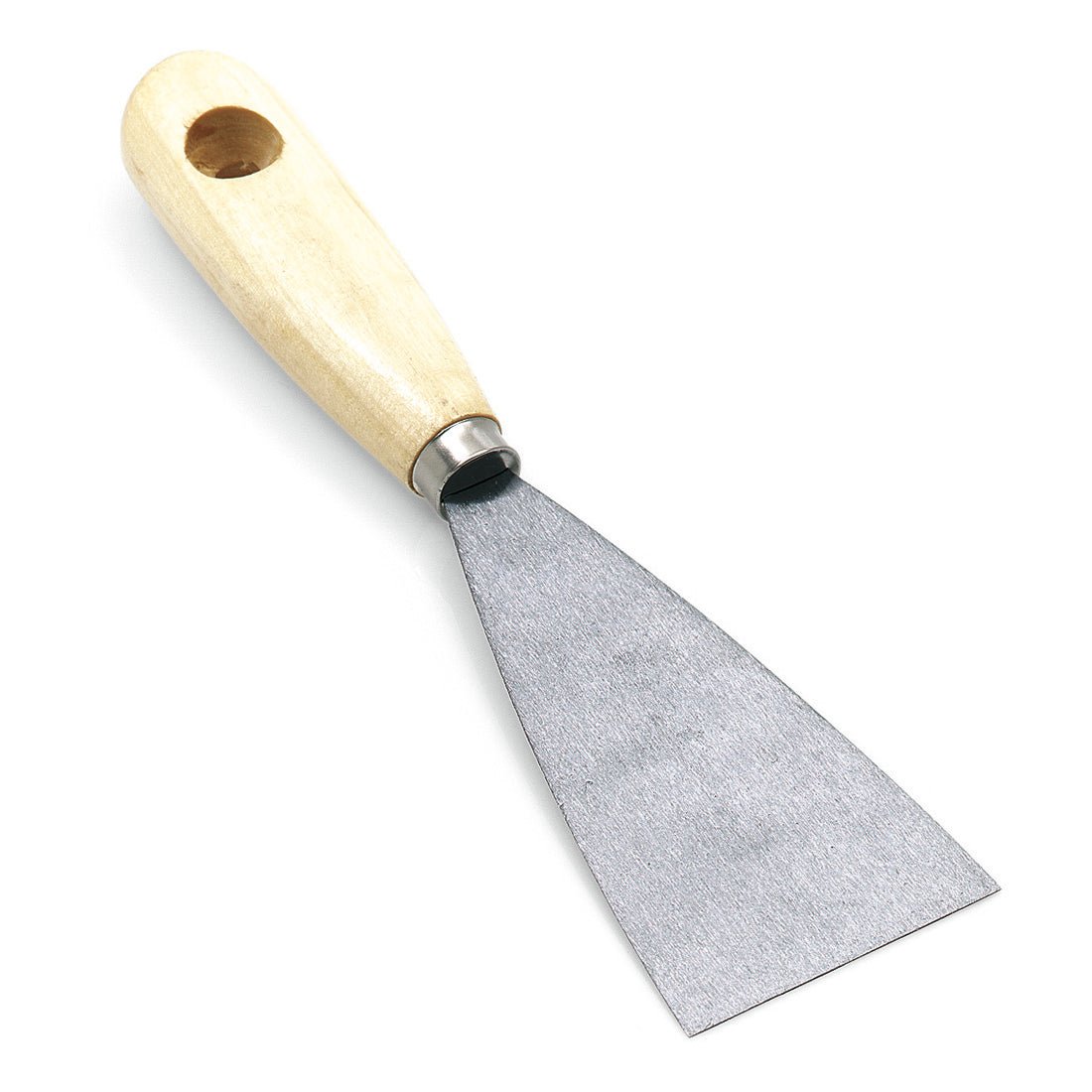 A Nölle Profi Brush Malerspachtel a Nölle Profi Brush Bürsten- & Pinseltechnik e.K.-tól széles, lapos fémpengével és könnyű fa nyéllel rendelkezik, amely lyukkal van ellátva - egy nélkülözhetetlen festőeszköz a profik számára.