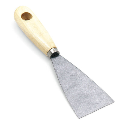 A Nölle Profi Brush Malerspachtel a Nölle Profi Brush Bürsten- & Pinseltechnik e.K.-tól széles, lapos fémpengével és könnyű fa nyéllel rendelkezik, amely lyukkal van ellátva - egy nélkülözhetetlen festőeszköz a profik számára.