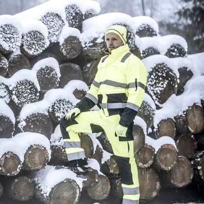 NITRAS MOTION TEX VIZ, jól látható pilótakabát, neon sárga / sötétkék