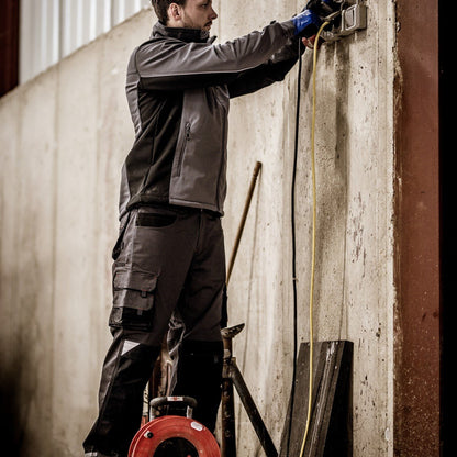 NITRAS MOTION TEX LIGHT, softshell kabát, szürke/fekete