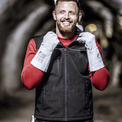 NITRAS MOTION TEX LIGHT, softshell mellény, fekete