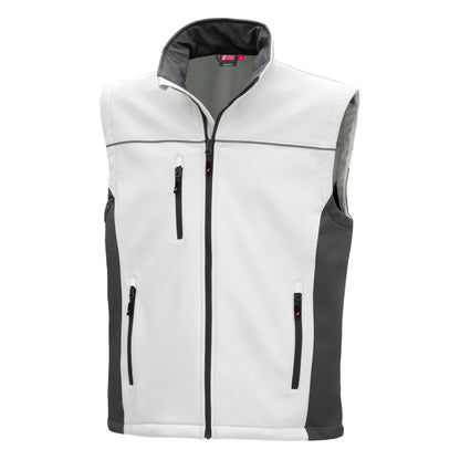 NITRAS MOTION TEX LIGHT, softshell mellény, fehér/szürke
