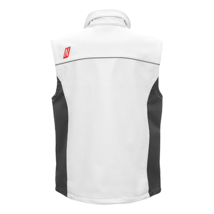 NITRAS MOTION TEX LIGHT, softshell mellény, fehér/szürke