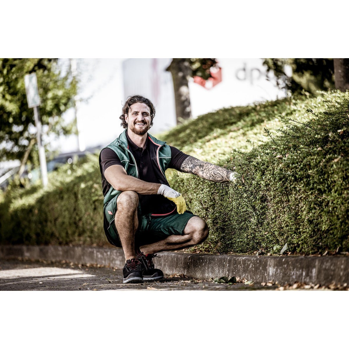 NITRAS MOTION TEX LIGHT, softshell mellény, zöld/fekete