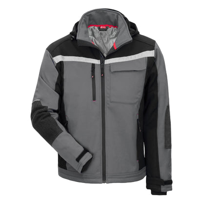 NITRAS MOTION TEX PLUS, softshell kabát, szürke/fekete