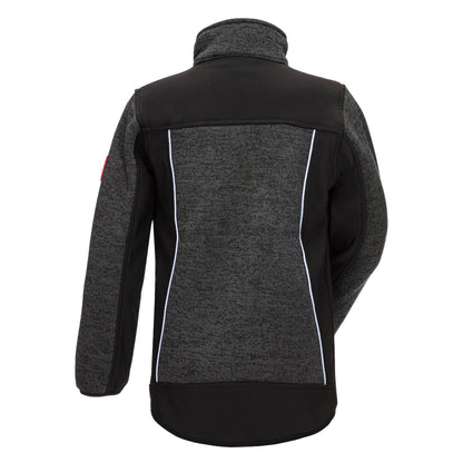NITRAS MOTION TEX KIDS, kötött softshell kabát, fekete