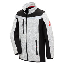 NITRAS MOTION TEX KIDS, kötött softshell kabát, világosszürke/fekete