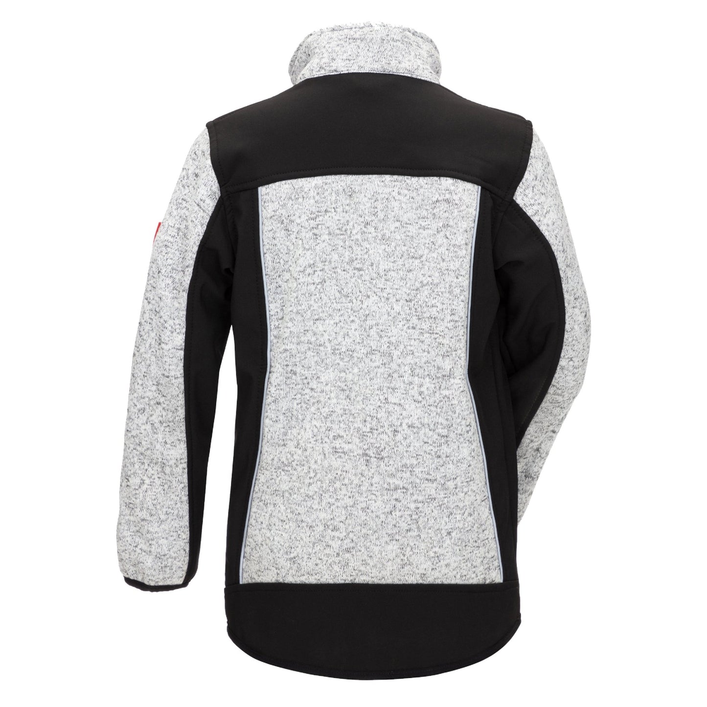 NITRAS MOTION TEX KIDS, kötött softshell kabát, világosszürke/fekete