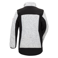 NITRAS MOTION TEX KIDS, kötött softshell kabát, világosszürke/fekete