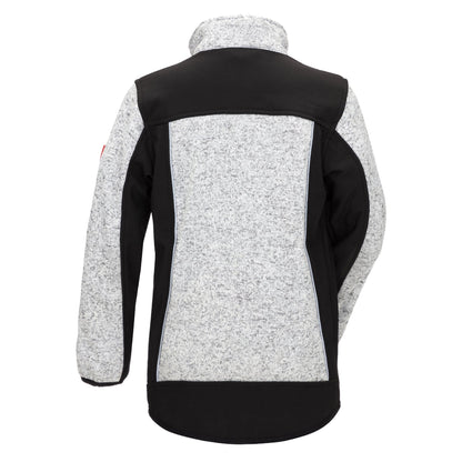 NITRAS MOTION TEX KIDS, kötött softshell kabát, világosszürke/fekete