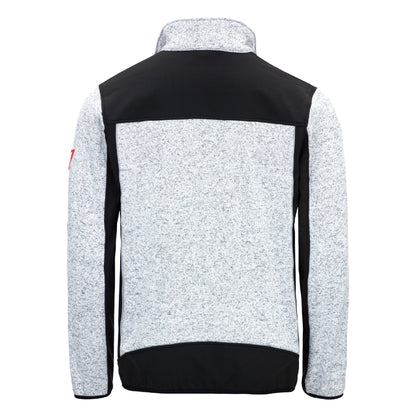 NITRAS MOTION TEX PLUS, kötött softshell kabát, világosszürke/fekete