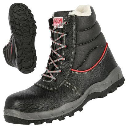 NITRAS STEP MID+ MF W, S3 CI biztonsági téli csizma, középmagas, fekete
