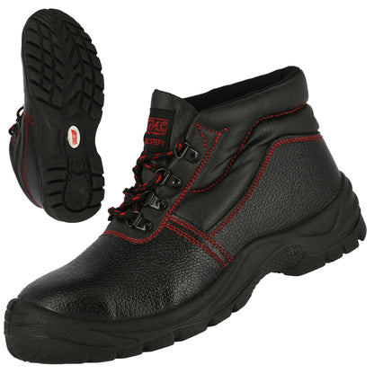 NITRAS BASIC STEP MID, S3 biztonsági csizma, középmagas, fekete