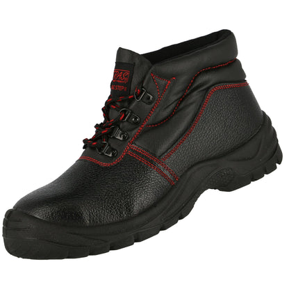 NITRAS BASIC STEP MID, S3 biztonsági csizma, középmagas, fekete