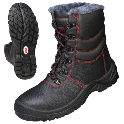 NITRAS BASIC STEP MID+ W, S3 CI biztonsági téli csizma, középmagas, fekete