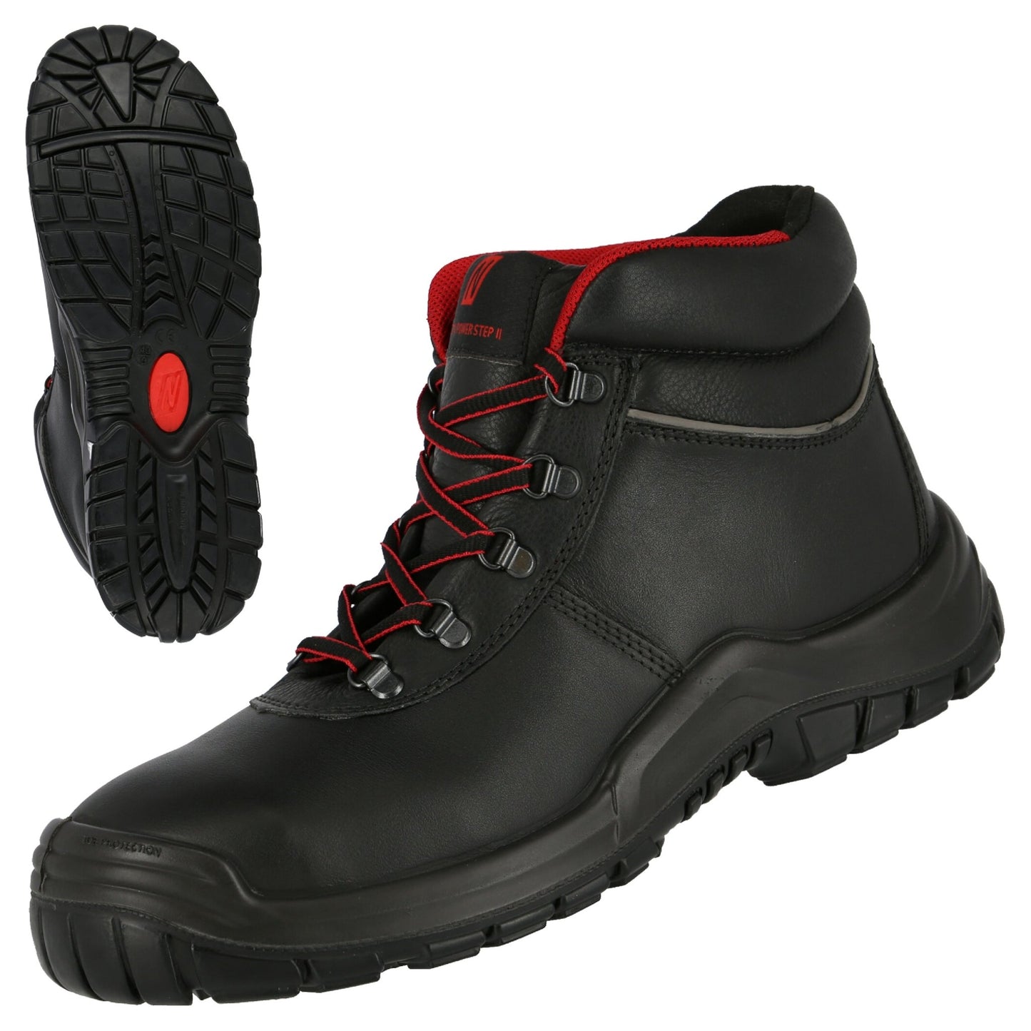 NITRAS POWER STEP MID, S3 HI HRO biztonsági csizma, középmagas, fekete
