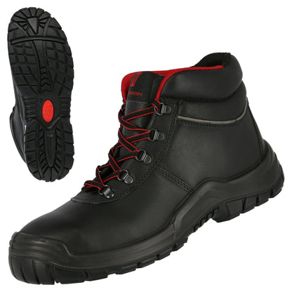 NITRAS POWER STEP MID, S3 HI HRO biztonsági csizma, középmagas, fekete